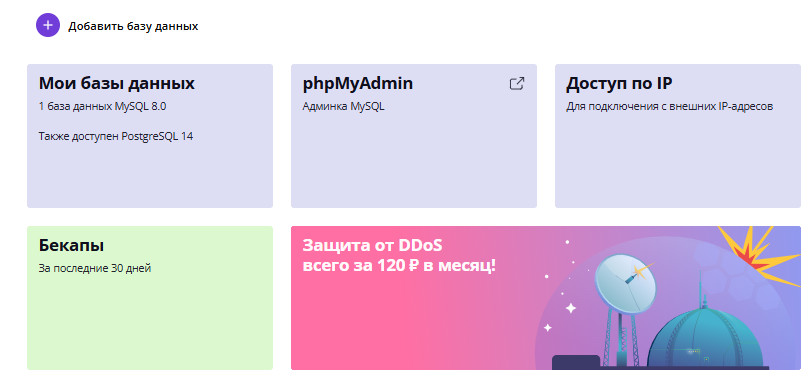 ПУ SprintHost Базы Данных